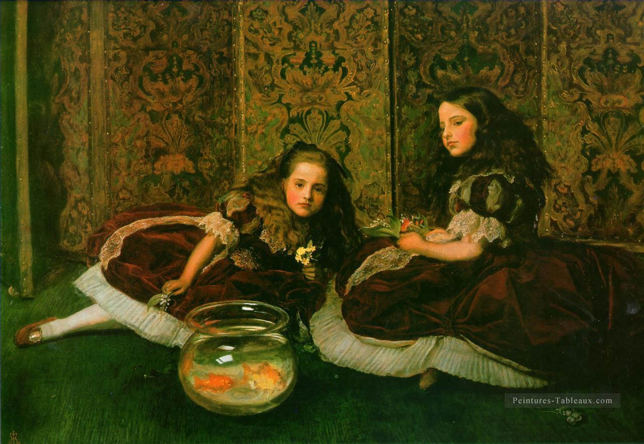 heures de loisirs préraphaélite John Everett Millais Peintures à l'huile
